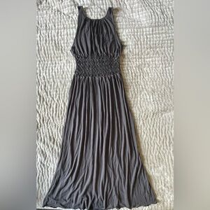 Elegant Gray Maxi Dress